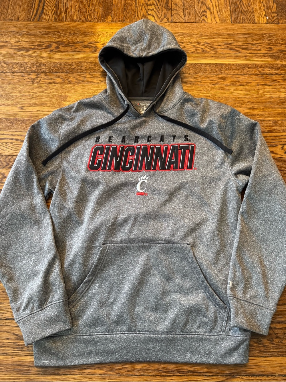 UNIVERSITY OF CINCINNATI Champion Cincinnati Bearcats Gray Pullover Hoodie